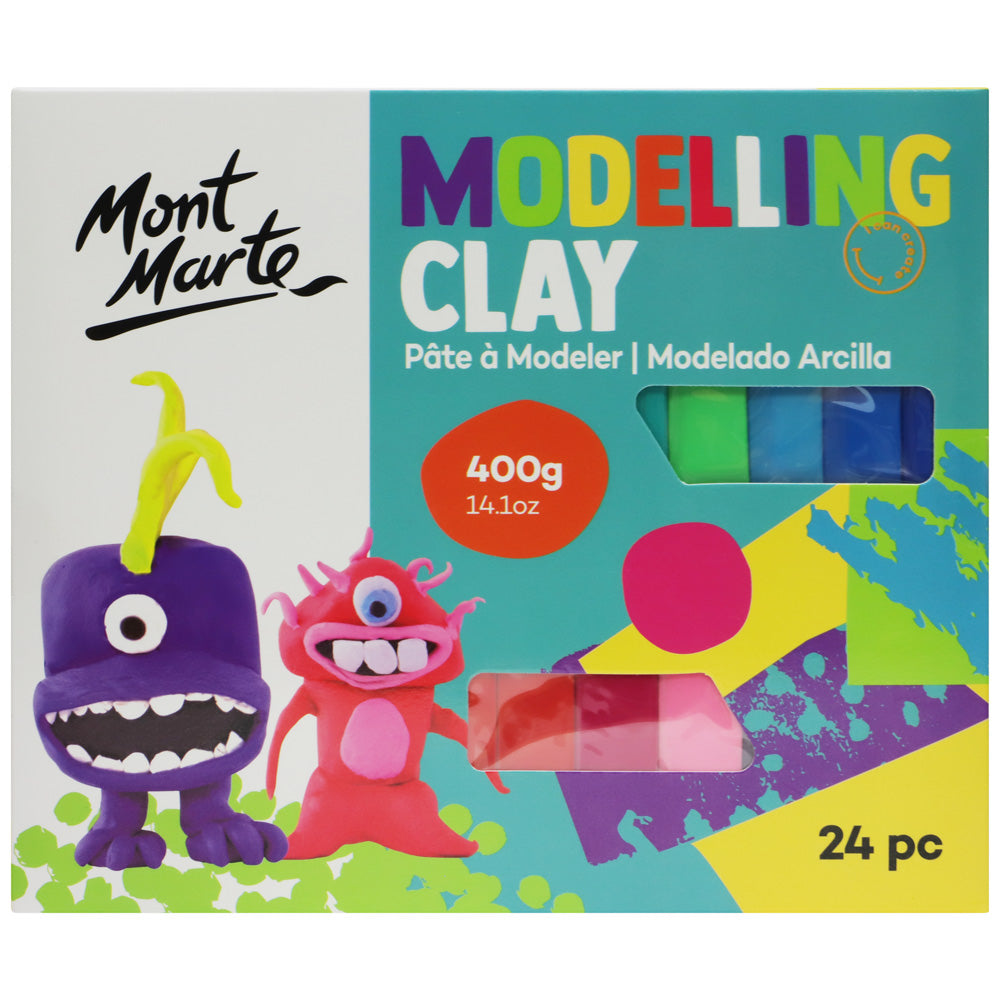 საბავშვო პლასტელინი MM Kids Modelling Clay 24pc
