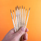 ნატურალური თმის მრგვალი ფუნჯებიMM Natural Hair Round Brush Set 13pc