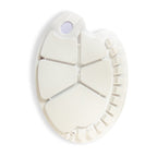 ოვალური პლასტმასის პალიტრა 34x25სმ - MM Oval Plastic Palette 34x25cm
