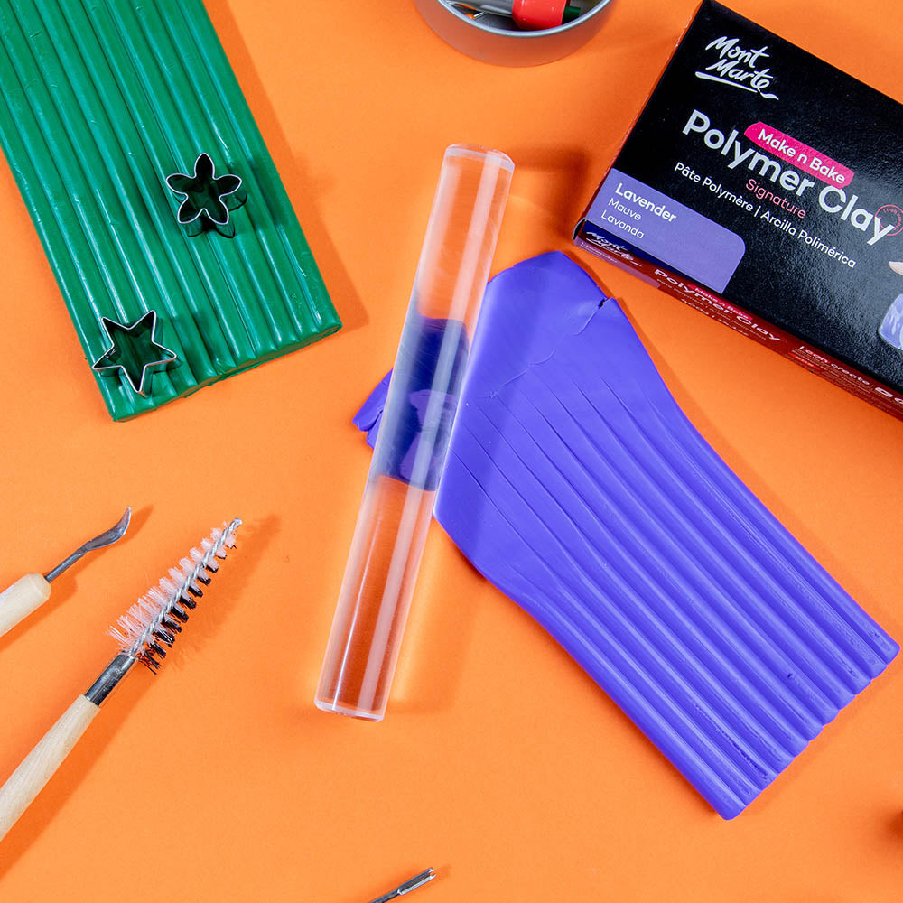 MM Polymer Clay Roller - Clear Acrylic 16cm