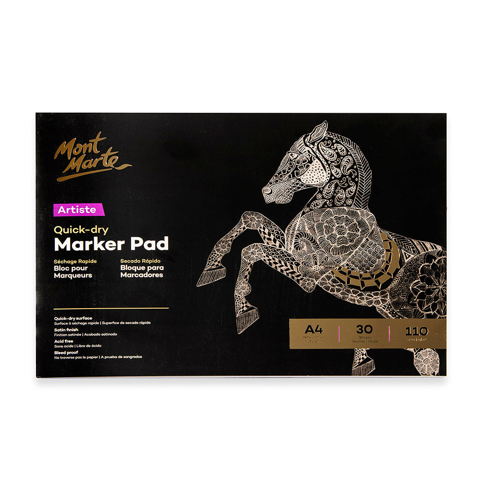 მარკერის პადი A4 MM Quick Dry Marker Pad 110gsm A4 30 Sheets