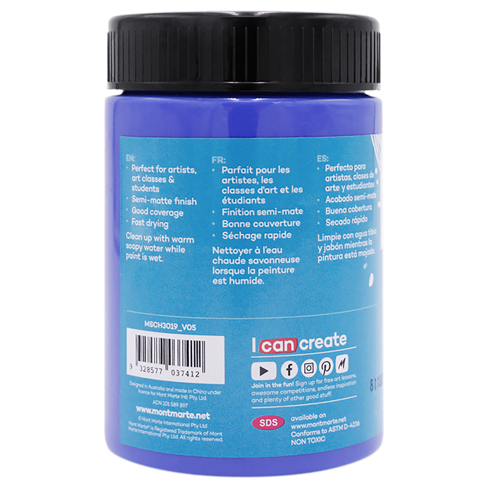 აკრილის საღებავი MM Studio Acrylic Paint 300ml - Ultramarine Blue