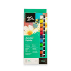 აკრილის საღებავები12 ფერი ნაკრები MM Acrylic Paints 12pc x 12ml
