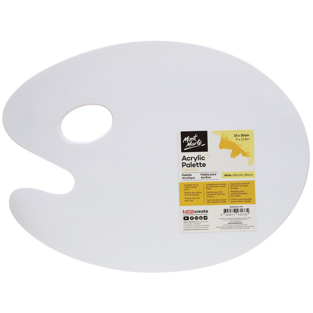 MM White Acrylic Palette 23x30cm