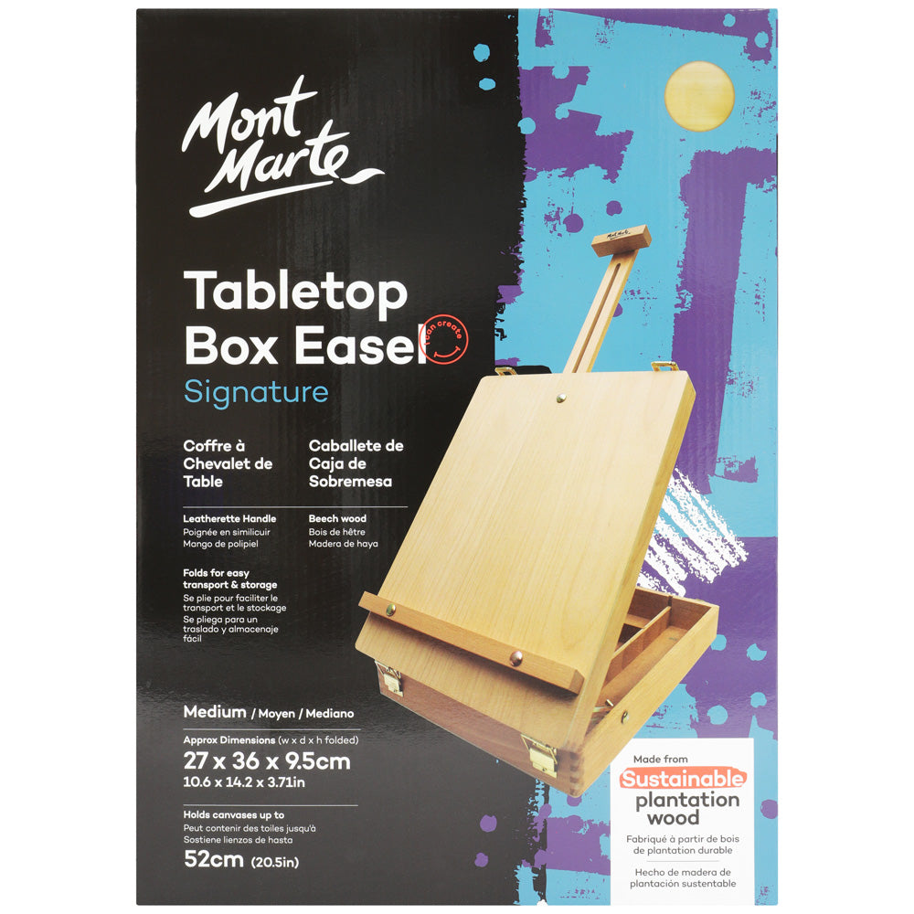 სამაგიდო მოლბერტი ყუთი MM Tabletop Box Easel Med - Beech