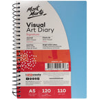 Visual diary for sketches MM Visual Art Diary PP Coloured Cover A5