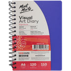 ჩანახატების რვეული ზამბარაზე A6 MM Visual Art Diary PP Coloured Cover A6