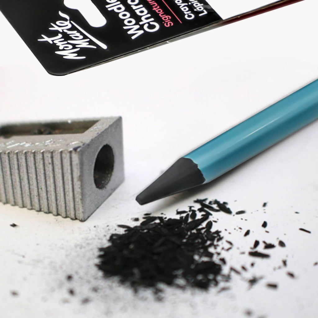 ნახშირის ფანქრები (სანგინა) ხის გარეშე MM Woodless Charcoal Pencils 3pc