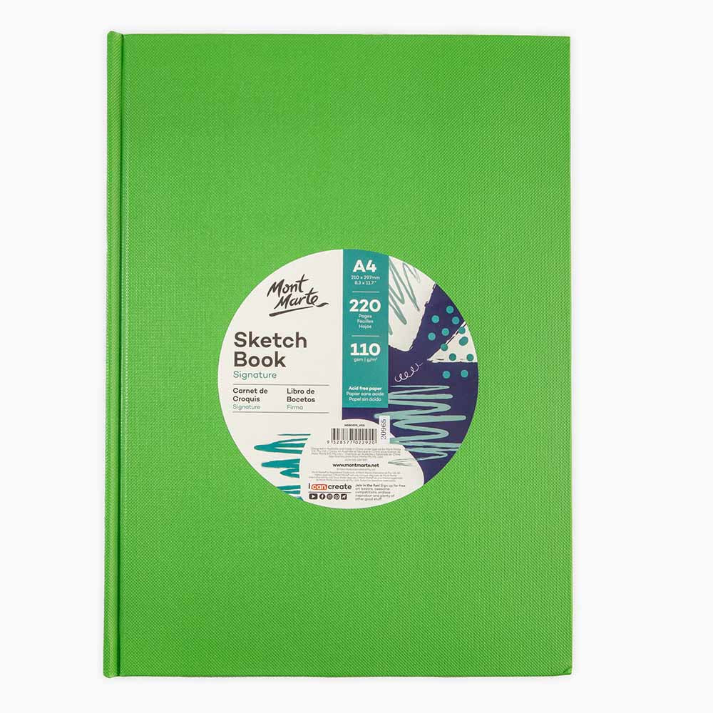 ჩანახატების სკეჩბუქი მყარი ყდით A4 - Sketch Book A4 Hard Cover 220pg 110gsm
