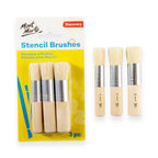Stencil Brushes Studio Stencil Brushes Pkt 3 MAA0021 