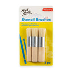 სტენსილის ფუნჯები Studio Stencil Brushes Pkt 3 MAA0021