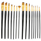 ფუნჯების ნაკრები გასაშლელი პენლით MM Studio Brush Set in Easel Wallet 15pc