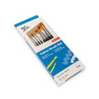 Mont Marte Discovery Taklon Brush Set – Round & Flat, 7pc