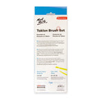Mont Marte Discovery Taklon Brush Set – Round & Flat, 7pc