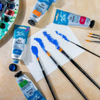 Mont Marte Discovery Taklon Brush Set – Round & Flat, 7pc