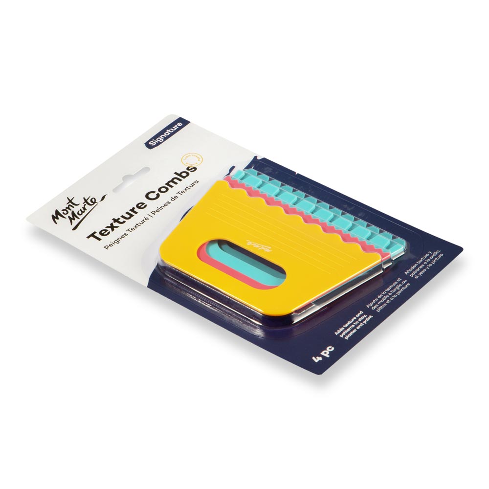 Mont Marte Signature Texture Combs, 4 Pieces