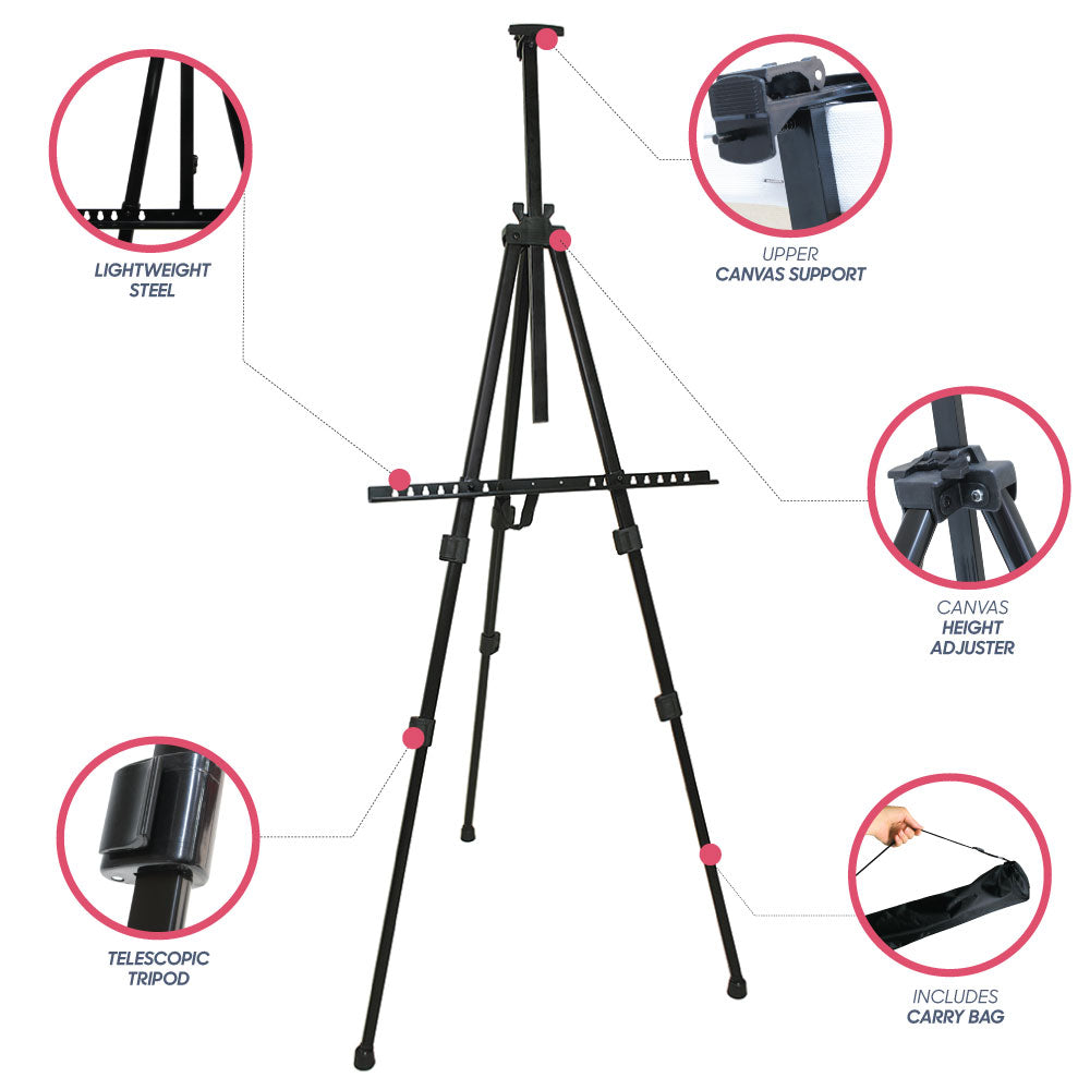 მეტალის მოლბერტი MM Tripod Easel Lightweight Steel