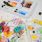 აკვარელის საღებავი (ორი სეზონის ფერებით) MM Two Seasons Watercolours 18pc x 12ml
