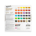 წყალში ხსნადი ზეთის საღებავი - MM Water Mixable Oil Paint Set 36pc x 18ml