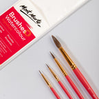 ნატურალური ფუნჯების ნაკრები (აკვარელის) MM Gallery Series Brush Set Watercolour 4pc BMHS0028