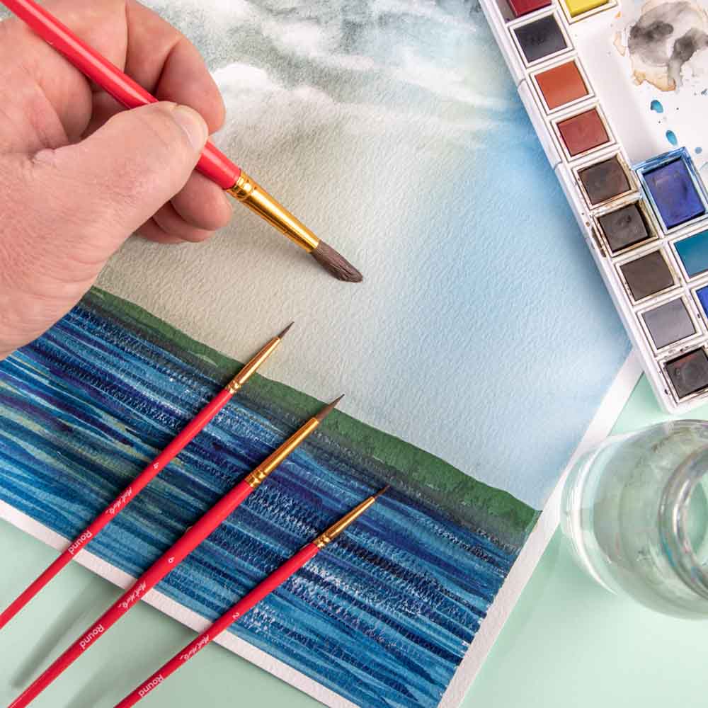 MM Gallery Series Brush Set Watercolour 4pc BMHS0028