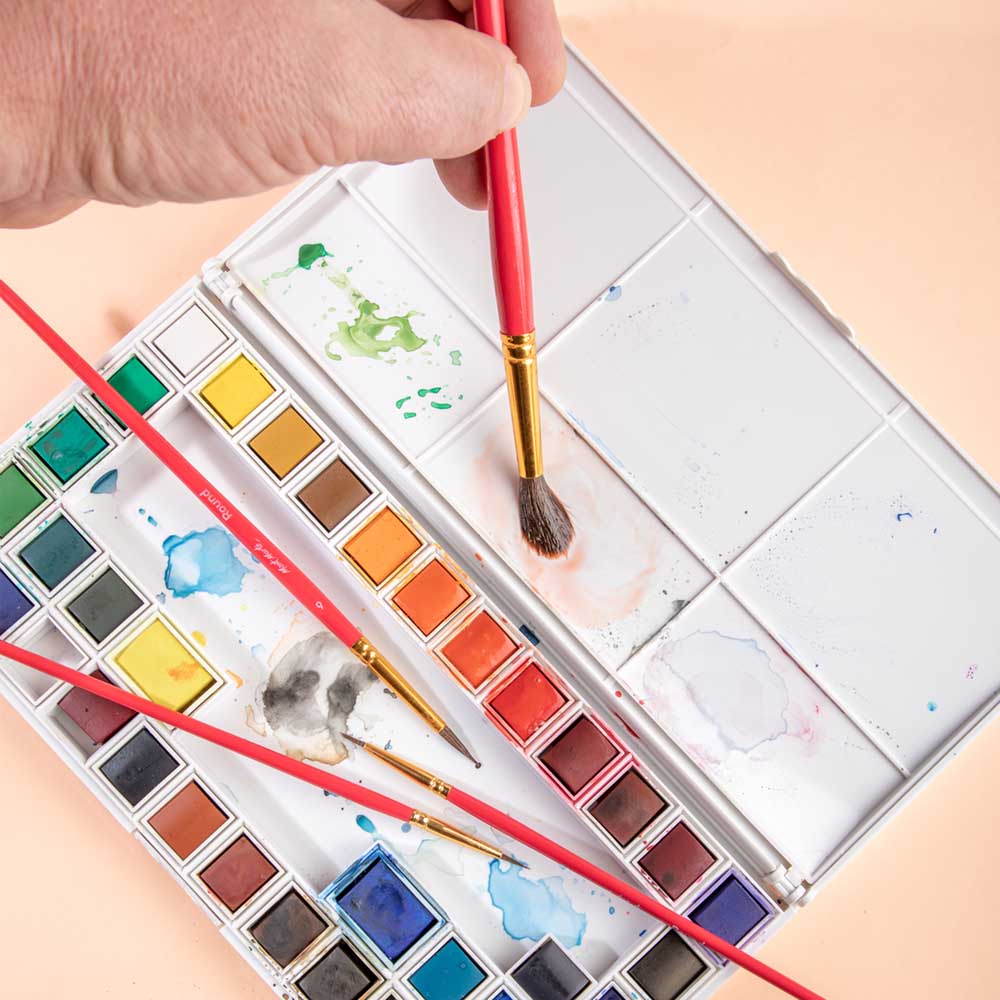 ნატურალური ფუნჯების ნაკრები (აკვარელის) MM Gallery Series Brush Set Watercolour 4pc BMHS0028