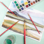 ნატურალური ფუნჯების ნაკრები (აკვარელის) MM Gallery Series Brush Set Watercolour 4pc BMHS0028