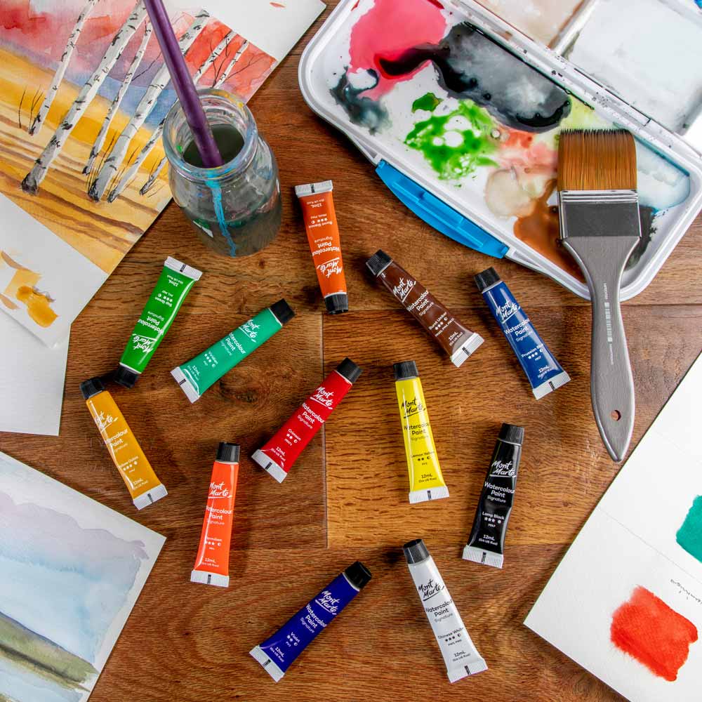 MM Watercolour Paints 12pc x 12ml