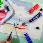 აკვარელის საღებავი ნაკრები 18 ფერი MM Watercolour Paints 18pc x 12ml