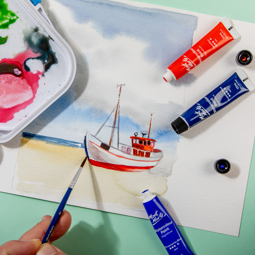 აკვარელის საღებავი ნაკრები 18 ფერი MM Watercolour Paints 18pc x 12ml