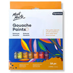 გუაშის საღებავი 18 ფერი ნაკრები MM Gouache 18pc x 12ml