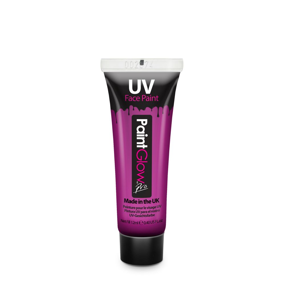 UV Face &amp; Body Paint (PRO), UV Purple, 12ml