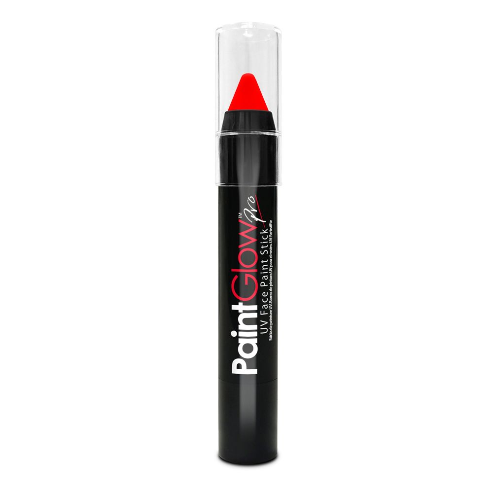 სახის მოსახატი ნეონის სთიქი UV Paint Stick (PRO), UV Red, 3.5g