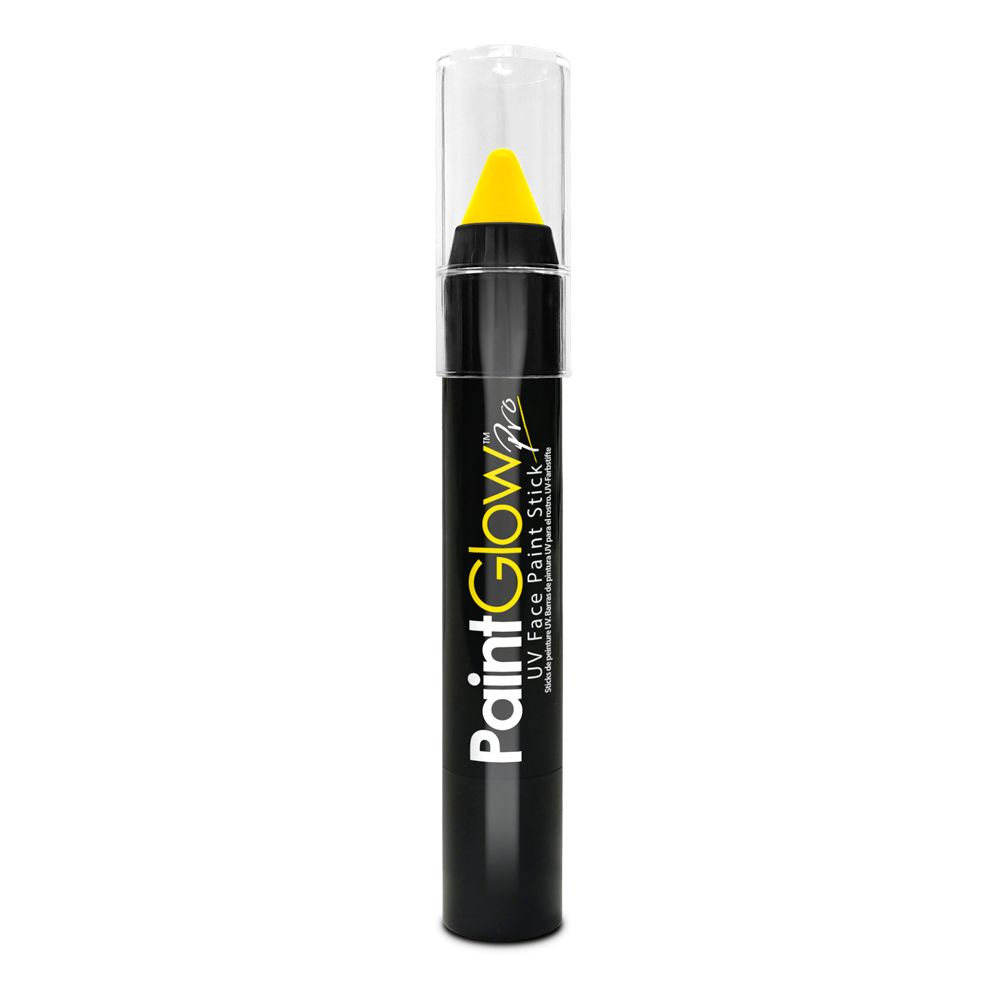 სახის მოსახატი ნეონის სთიქი UV Paint Stick (PRO), UV Yellow, 3.5g