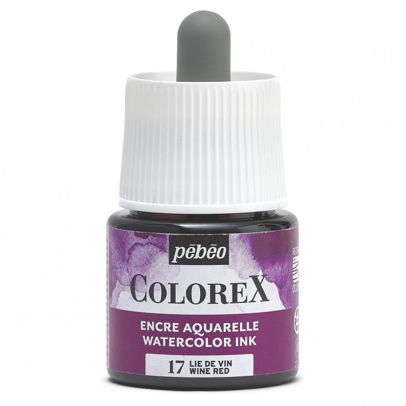 COLOREX 45ML WINE RED - აკვარელის საღებავი(მელანი)