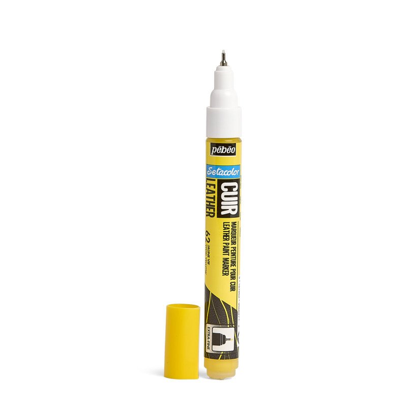 ტყავის მოსახატი მარკერი ყვითელი - SETACOLOR LEATHER MARKER – VIVID YELLOW