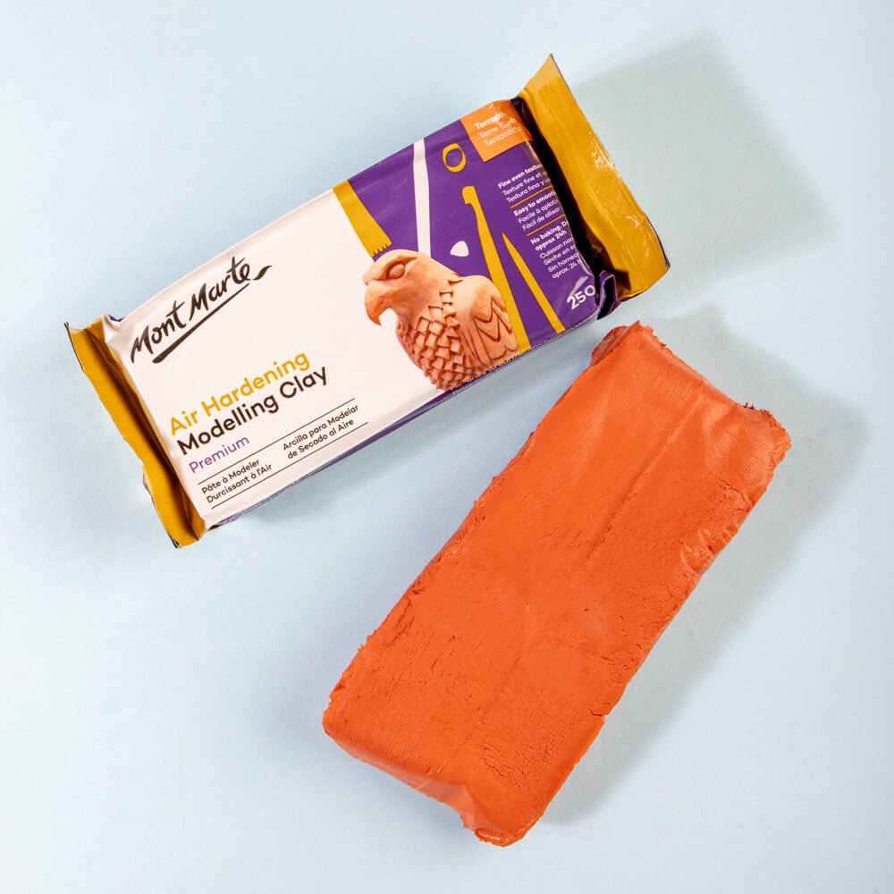 Air Hardening Modelling Clay Premium 250g (8.8oz) - Terracotta
