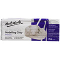 Air Hardening Modelling Clay Premium - White 2kg (4.4lb) - LUMINO