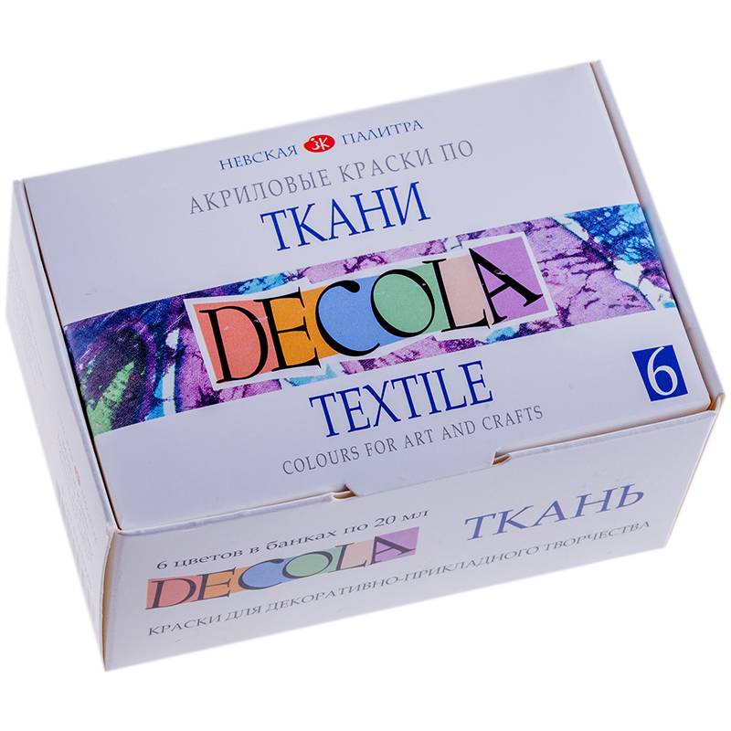 აკრილის ნაკრები ქსოვილის "Decola" 6*20 მლ. (4141025)