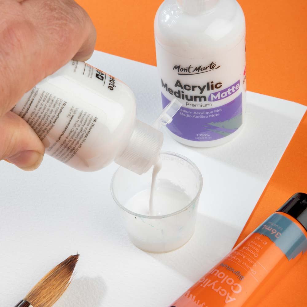 აკრილის ლაკი მატი (მქრქალი) Acrylic Medium - Matte 135mls - ARTISTA