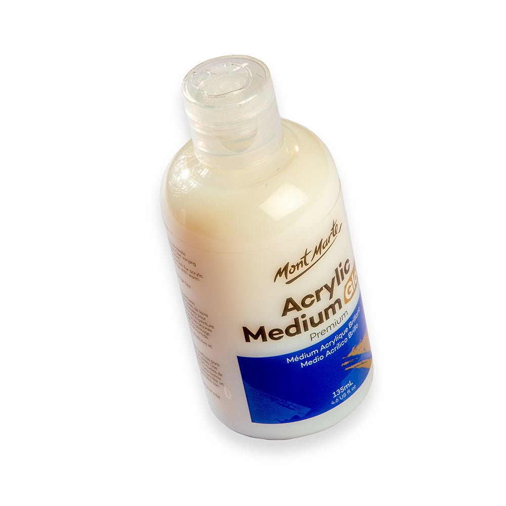 აკრილის ლაკი პრიალა (გლოსი) 135მლ - MontMarte Acrylic Medium - Gloss 135mls - ARTISTA