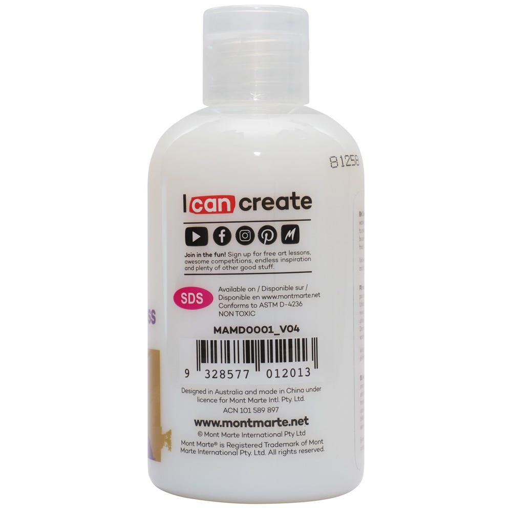 აკრილის ლაკი პრიალა (გლოსი) 135მლ - MontMarte Acrylic Medium - Gloss 135mls - ARTISTA