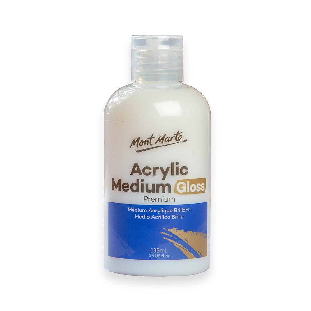 აკრილის ლაკი პრიალა (გლოსი) 135მლ - MontMarte Acrylic Medium - Gloss 135mls - ARTISTA