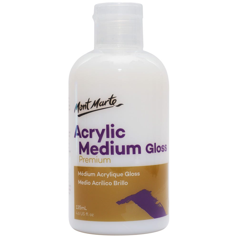 აკრილის ლაკი პრიალა (გლოსი) 135მლ - MontMarte Acrylic Medium - Gloss 135mls - ARTISTA
