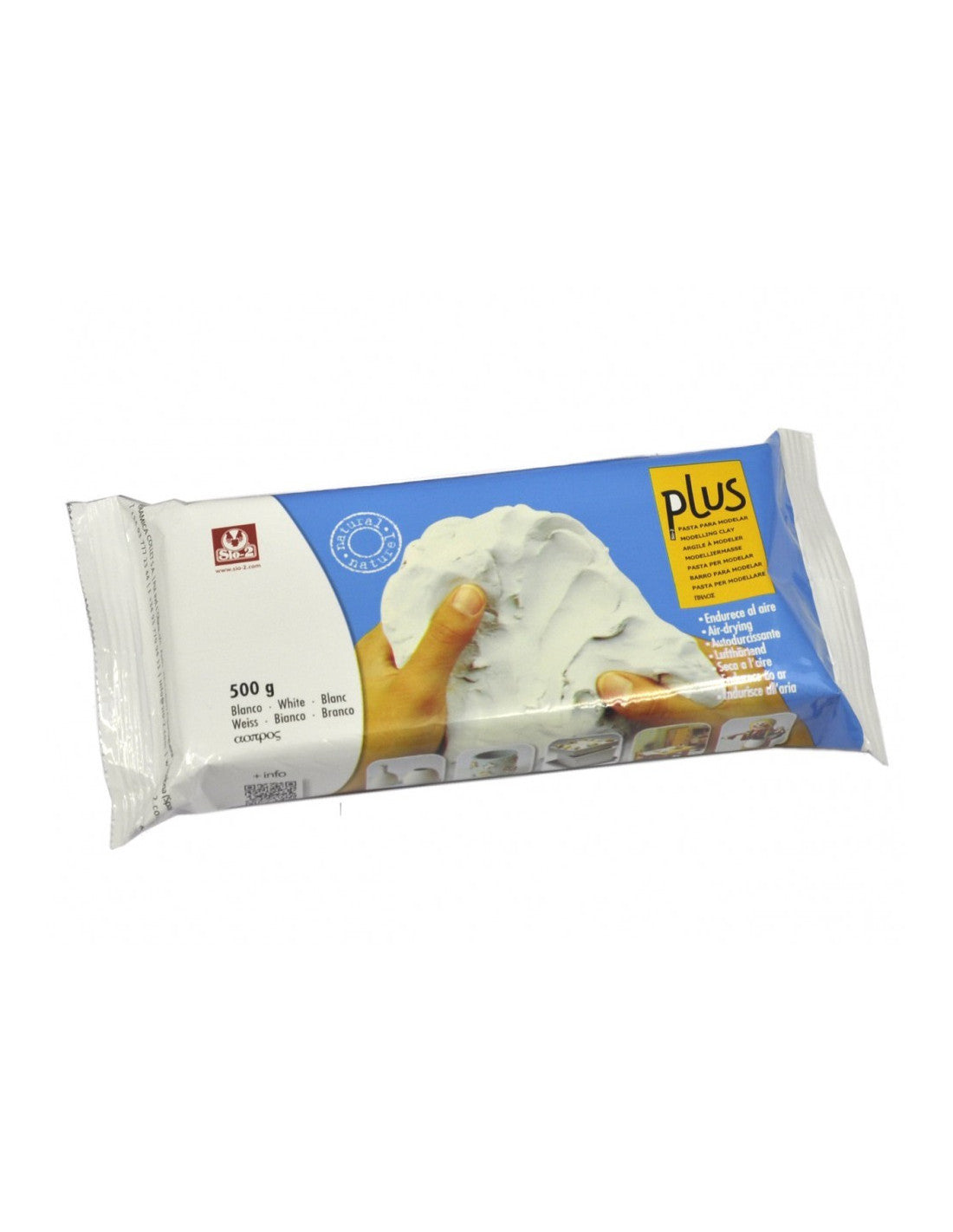 SIO 2 - COLORPLUS Blanco 500g თეთრი ჰაერზე შრობადი თიხა