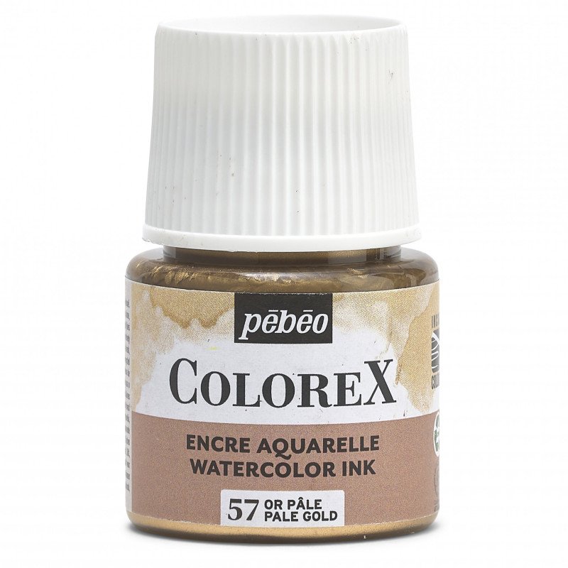 COLOREX 45ML PALE GOLD - აკვარელის საღებავი(მელანი)