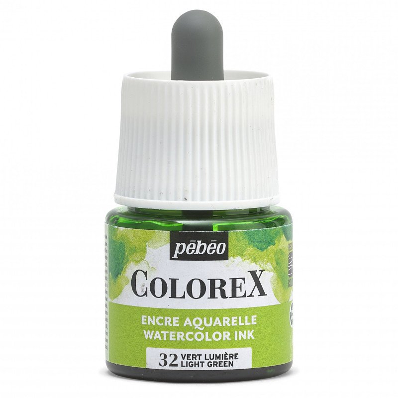 COLOREX 45ML LIGHT GREEN - აკვარელის საღებავი(მელანი)