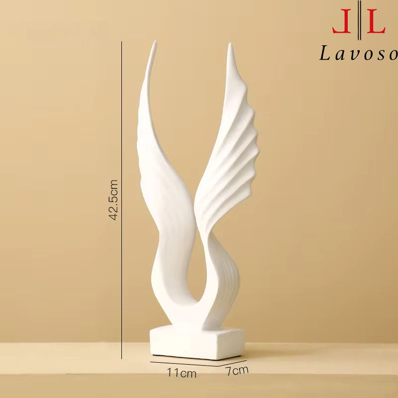 ავსტრაქტურლი სკულპტურა - Angel Wings Abstract Art Ornament