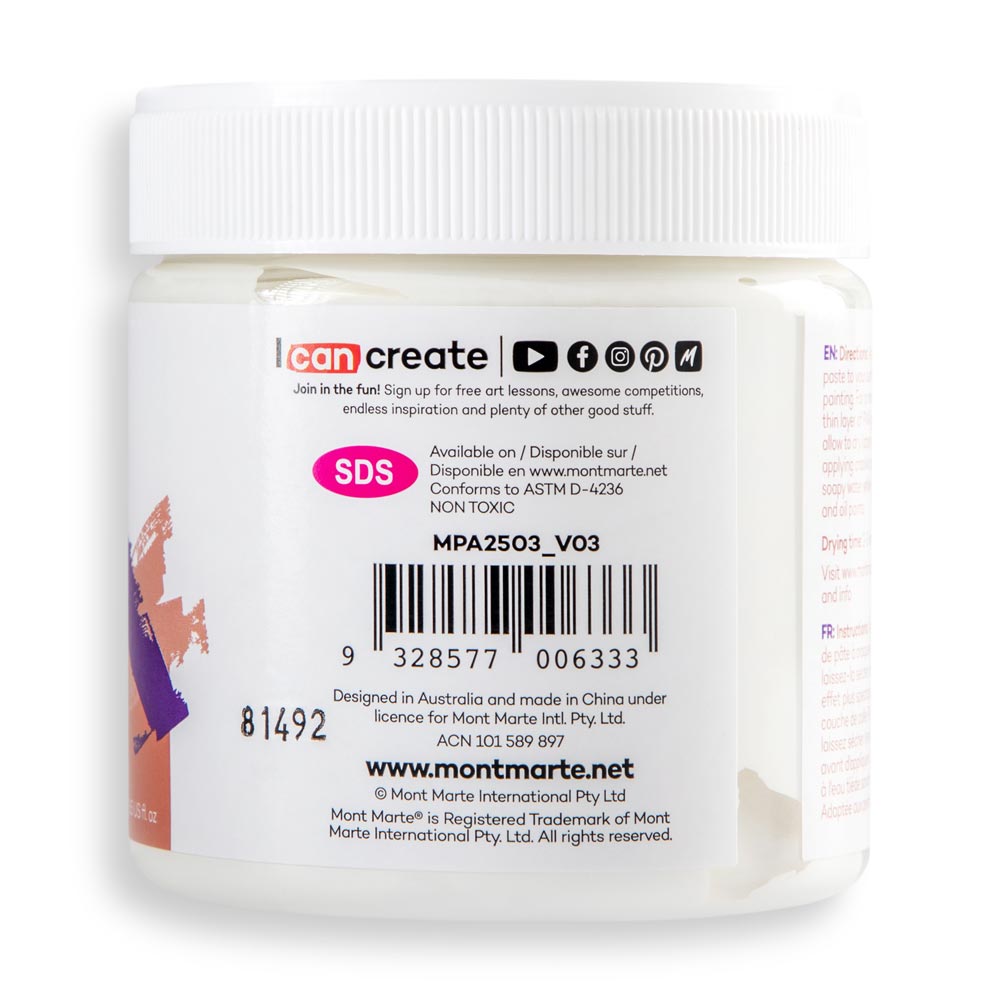 ბზარების პასტა (კრაკილური) MM Crackle Paste 250ml - ARTISTA