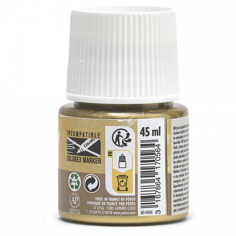 COLOREX 45ML RICH GOLD - აკვარელის საღებავი(მელანი)